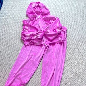 Victoria’s Secret Velour hoodie and joggers.